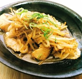 魚介類の生姜焼き